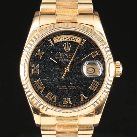 rolex 1987 mens leather president|rolex presidential.